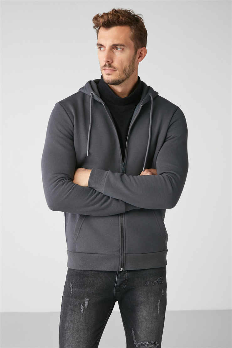 INSIDER Örme Comfort Koyu Gri  Sweatshirt