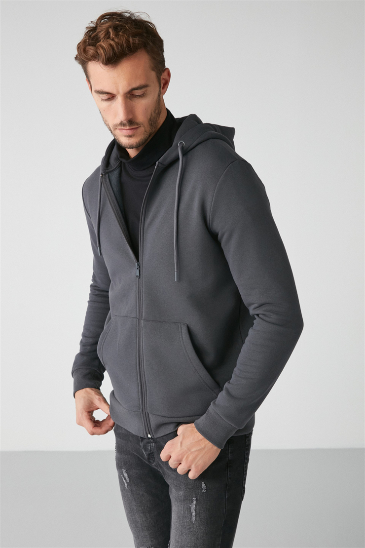 INSIDER Örme Comfort Koyu Gri  Sweatshirt