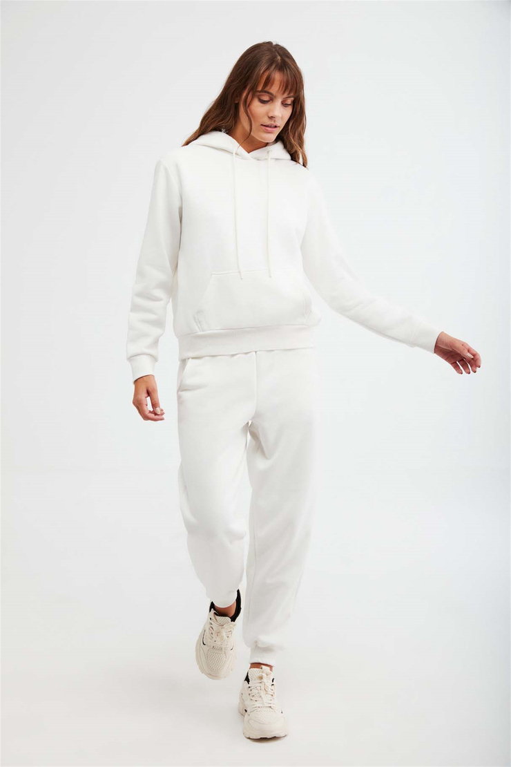JANE Örme Comfort Fit Ekru  Sweatshirt