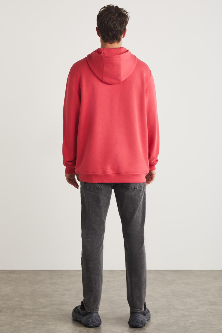 JARDEL  Oversize Pembe Tekli Sweatshirt
