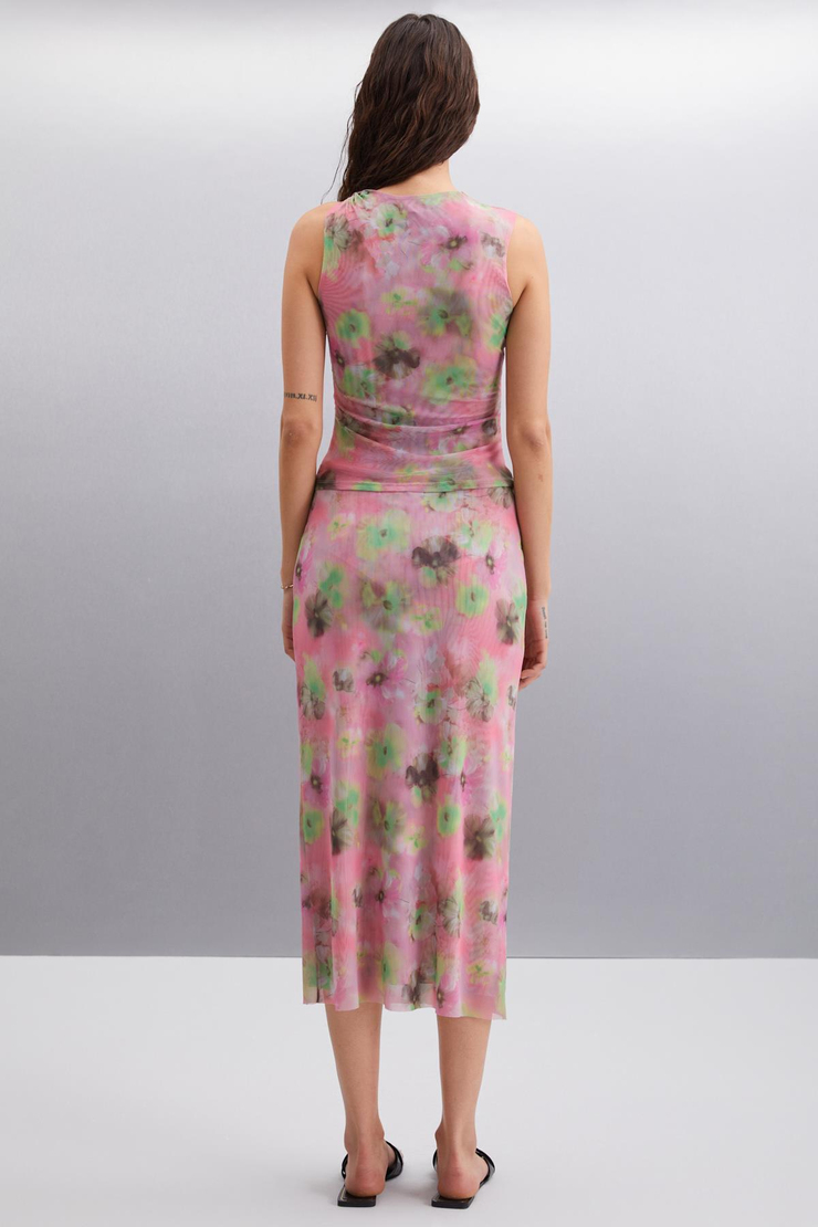JAXIE Basic Slim Pembe Tekli Etek