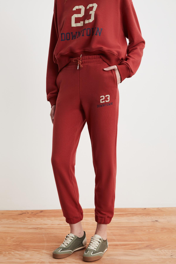 JENNIE Basic Regular Kırmızı Tekli Eşofman Altı