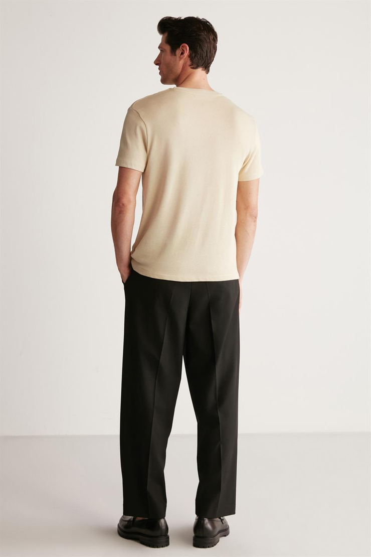 JEREMY Örme Regular Bej  T-Shirt