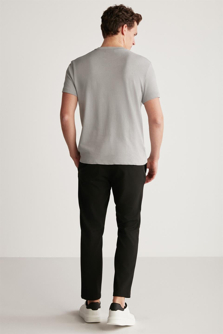 JEREMY Örme Regular Gri  T-Shirt