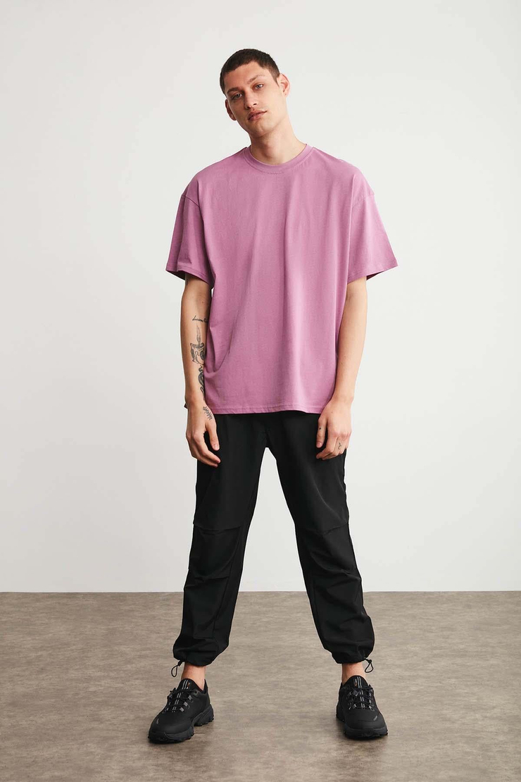 JETT  Oversize Pembe  T-Shirt