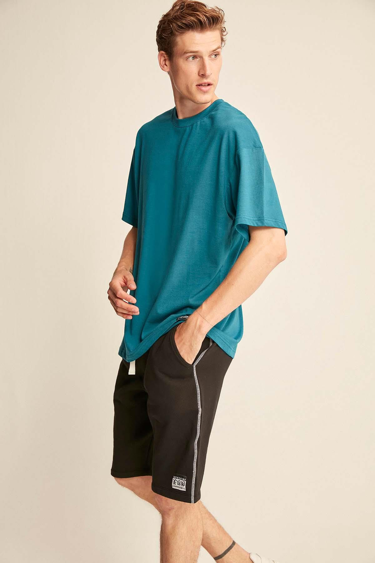 JETT  Oversize Petrol Yeşili  T-Shirt