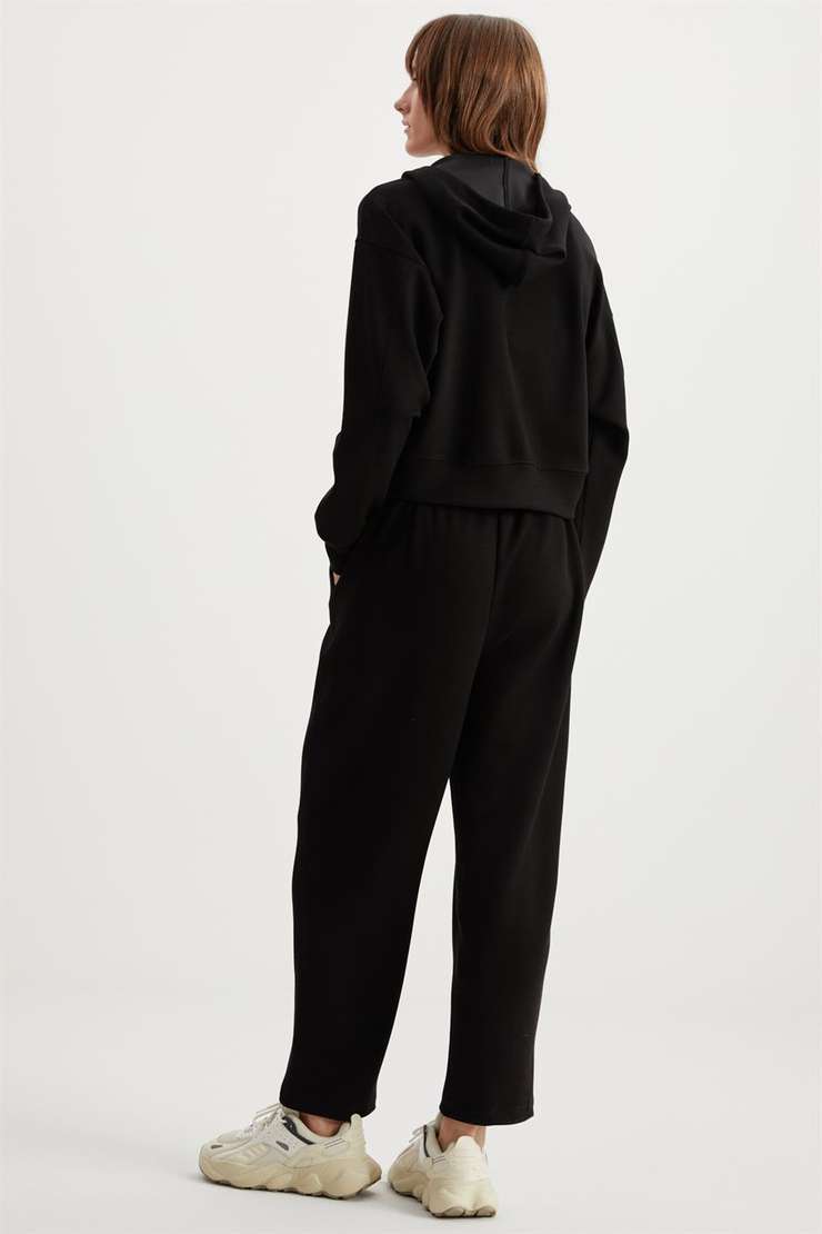 JILL  Relaxed Siyah Tekli Sweatshirt