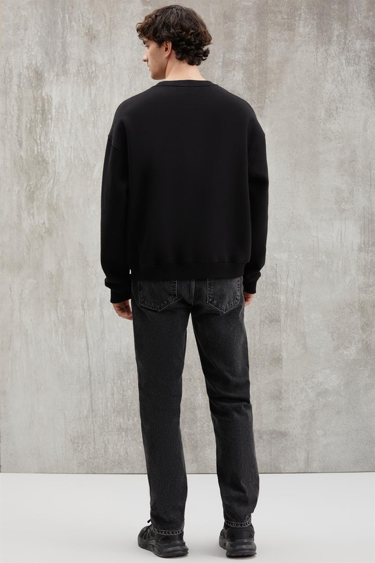 JOCHEN  Oversize Siyah  Sweatshirt
