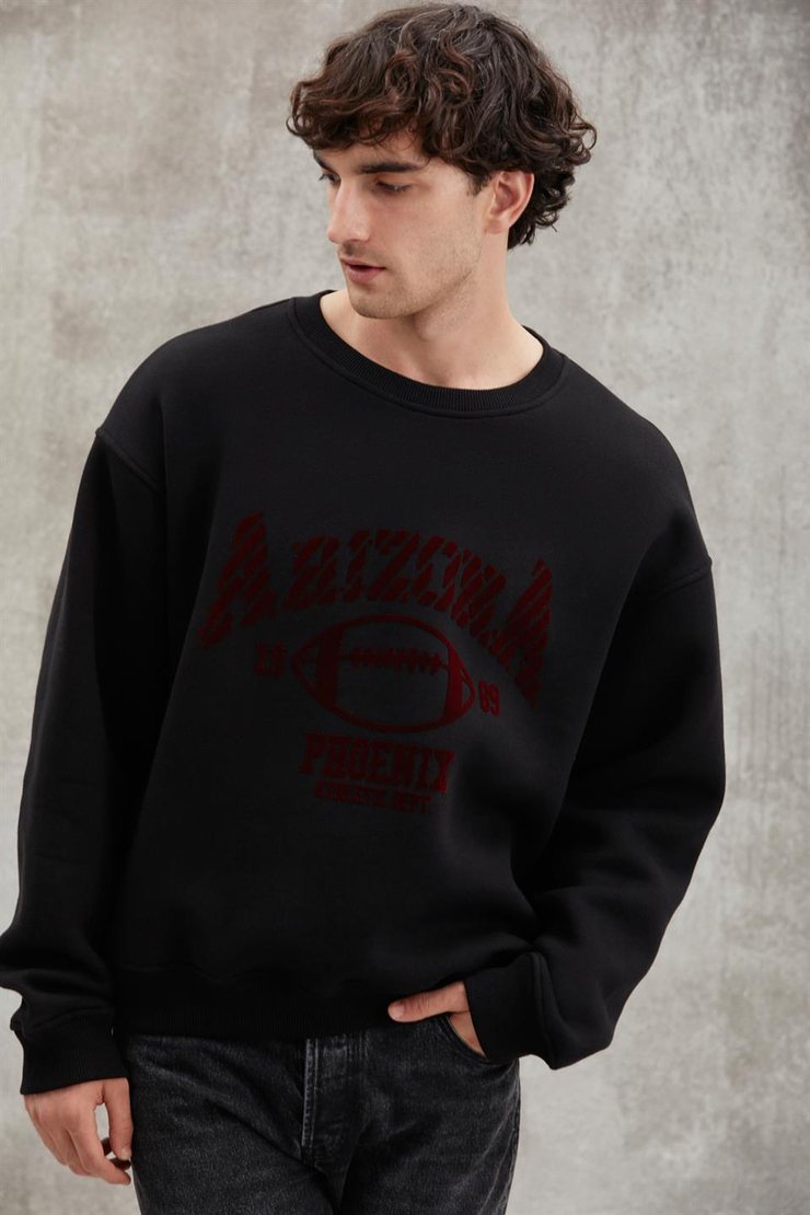 JOCHEN  Oversize Siyah  Sweatshirt