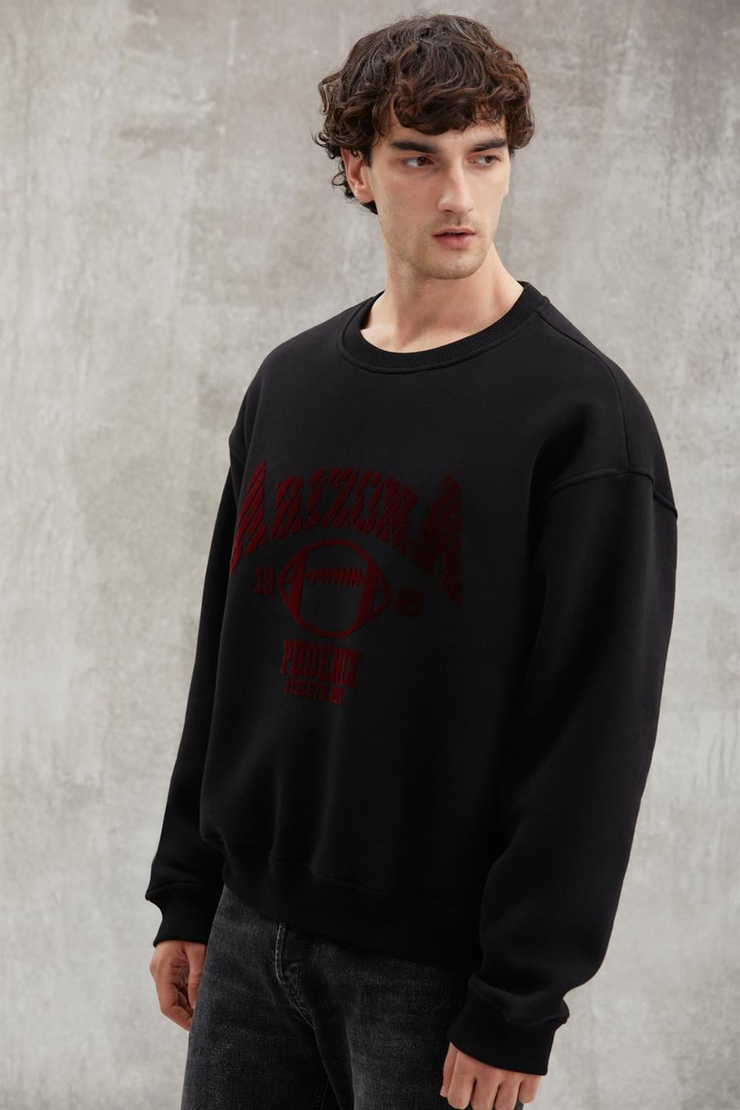 JOCHEN  Oversize Siyah  Sweatshirt