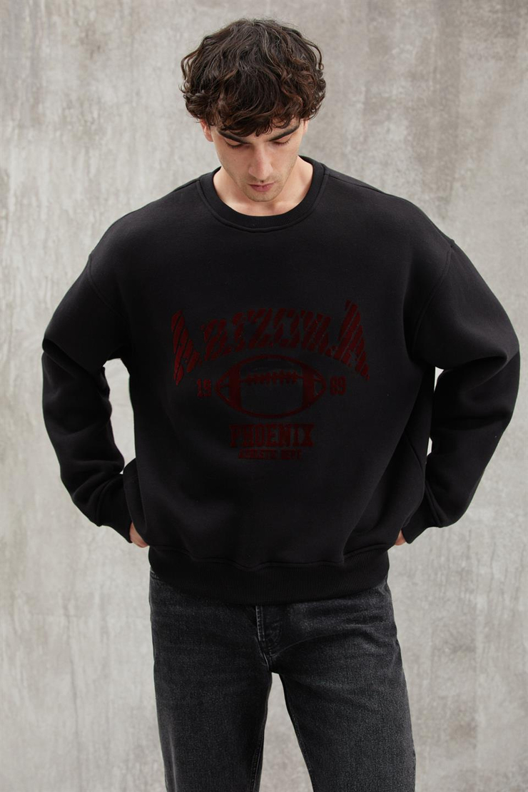 JOCHEN  Oversize Siyah  Sweatshirt