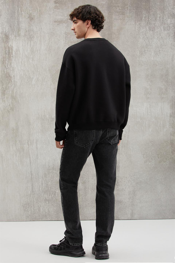 JOCHEN  Oversize Siyah  Sweatshirt