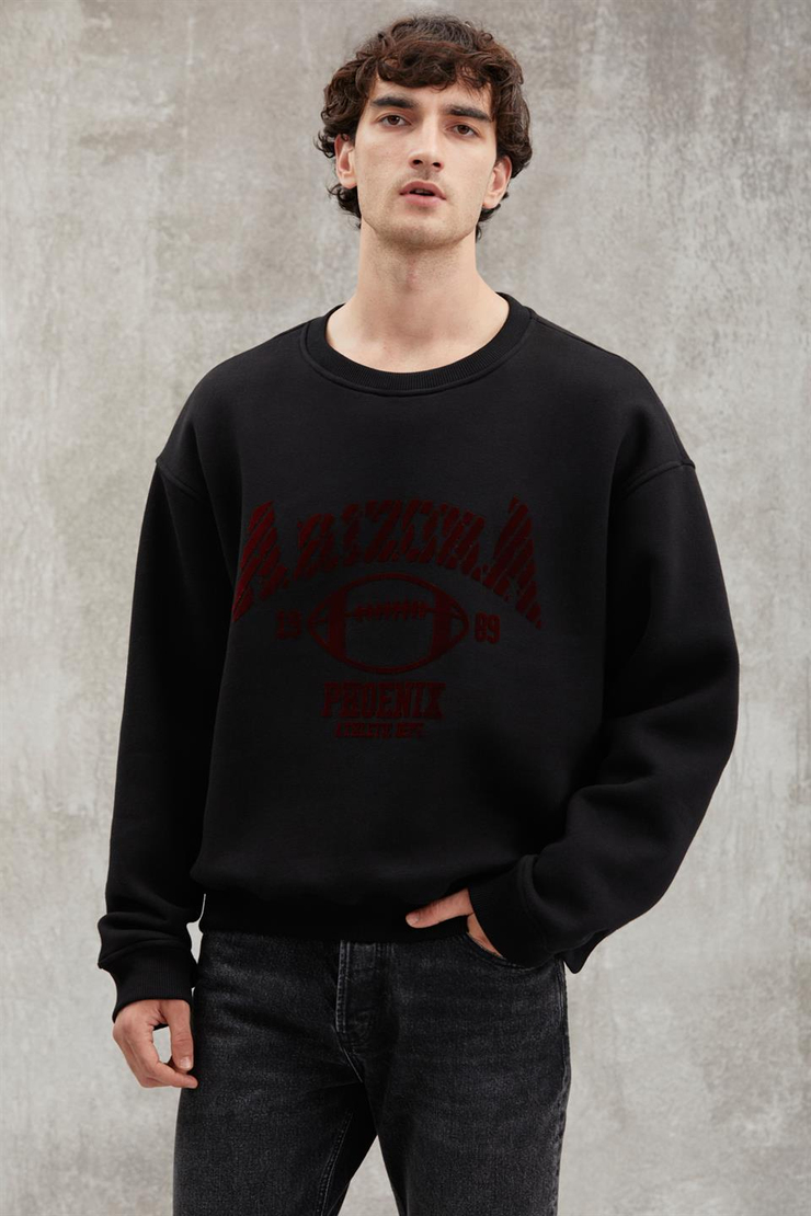 JOCHEN  Oversize Siyah  Sweatshirt