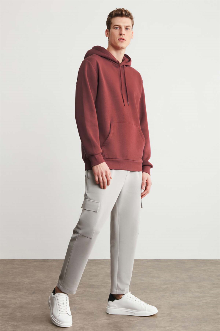 JORGE Örme Regular Kiremit Rengi  Sweatshirt