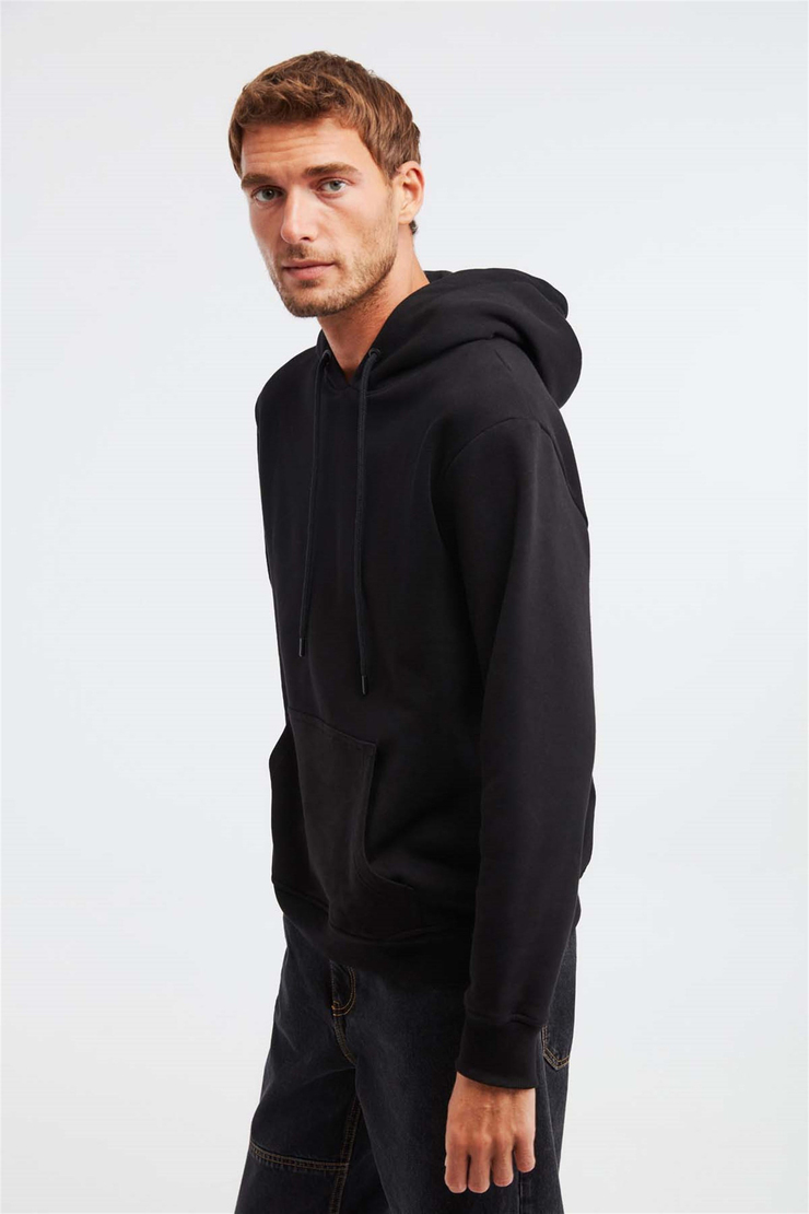 JORGE Örme Regular Siyah  Sweatshirt