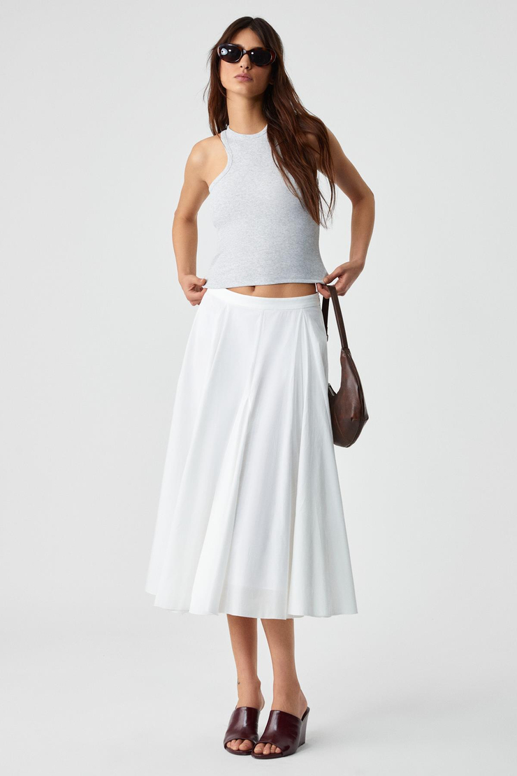 JROKSY Kadın Slim Halter Yaka Kolsuz Grimelanj Atlet