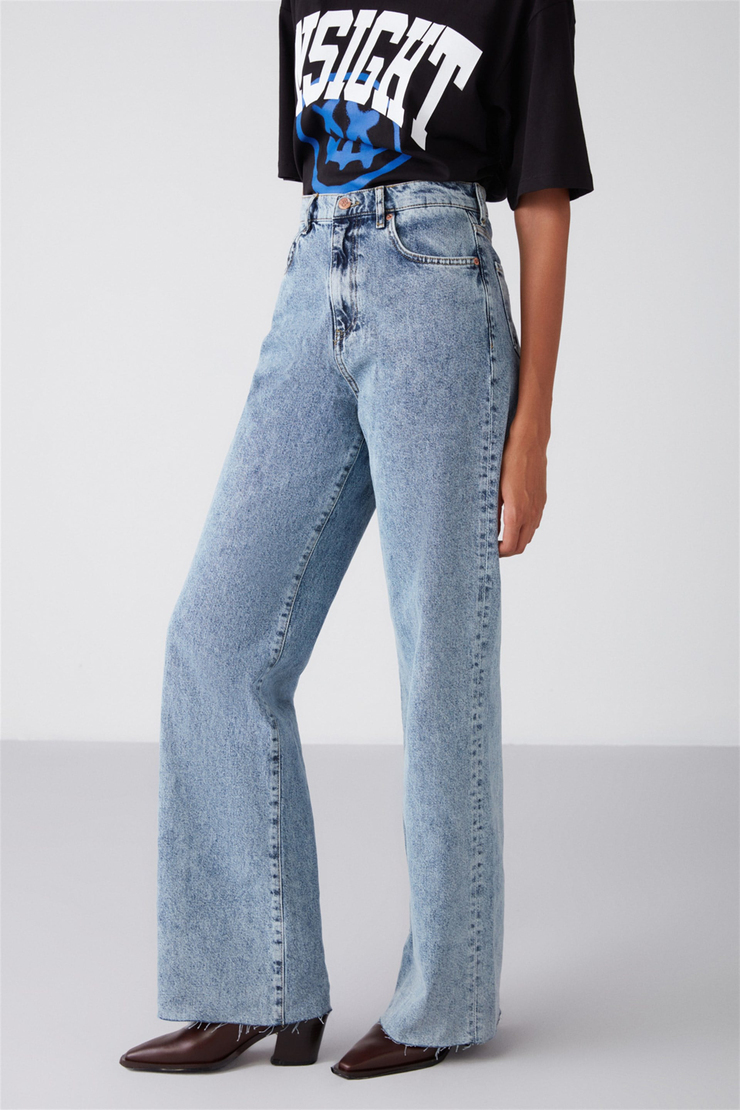 JULIET Denim Wide Leg Açık Mavi  Jeans