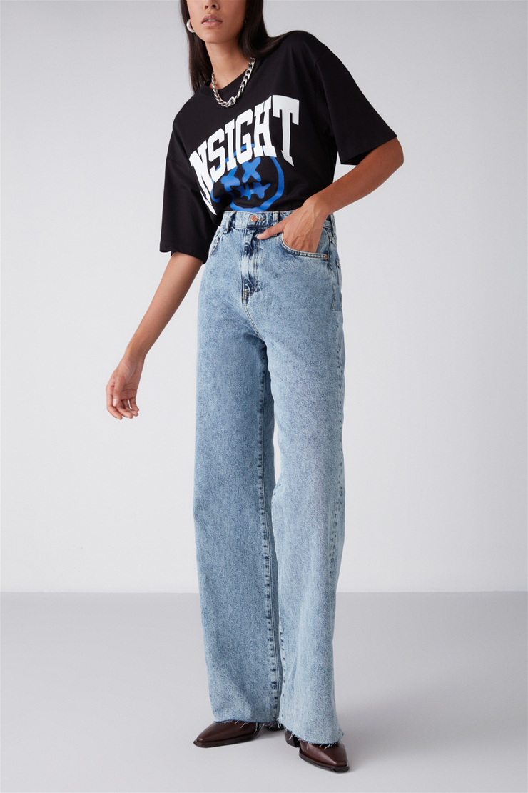 JULIET Denim Wide Leg Açık Mavi  Jeans