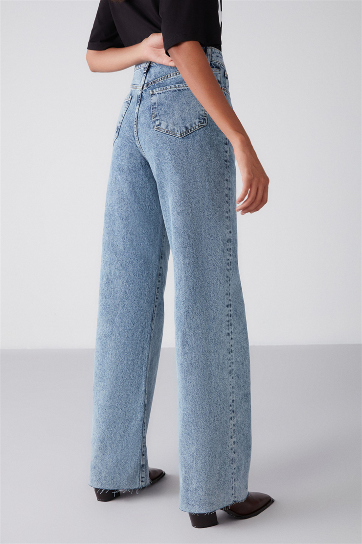 JULIET Denim Wide Leg Açık Mavi  Jeans