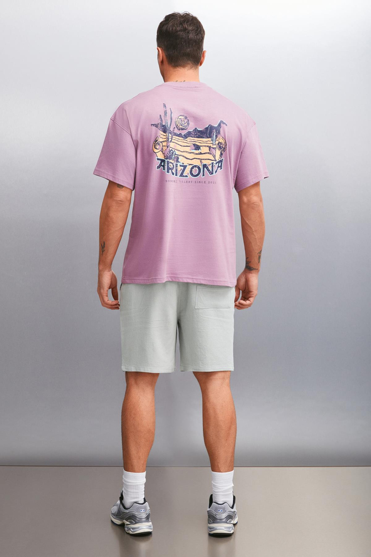 KAISEN Basic Regular Mürdüm Tekli T-Shirt