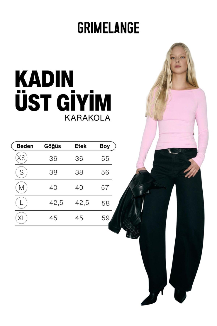 KARAKOLA Kadın Organik Pamuklu Kayık Yaka Reglan Kol Slim Fit Pembe Bluz