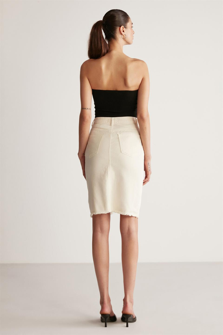 KEIRA Örme Crop Siyah  Büstiyer