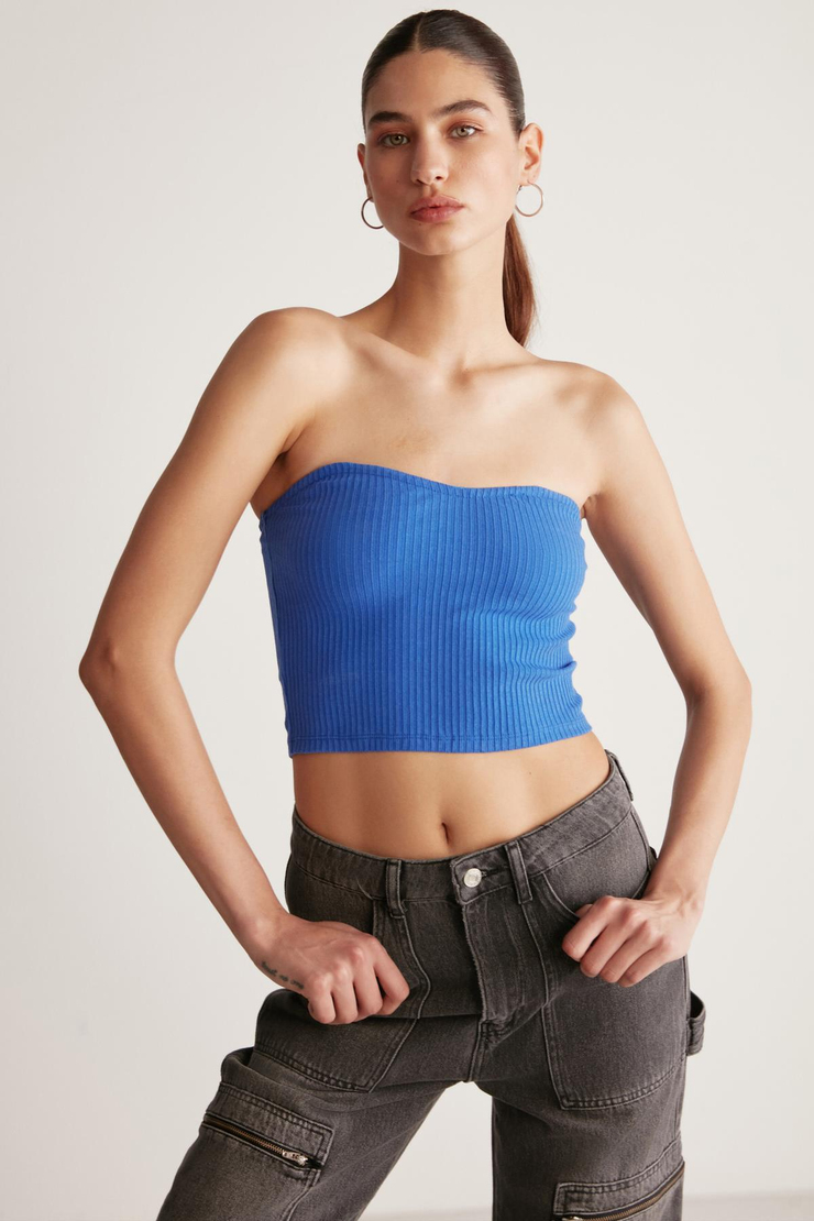 KEIRA Slim Slim Saks Mavi  Büstiyer