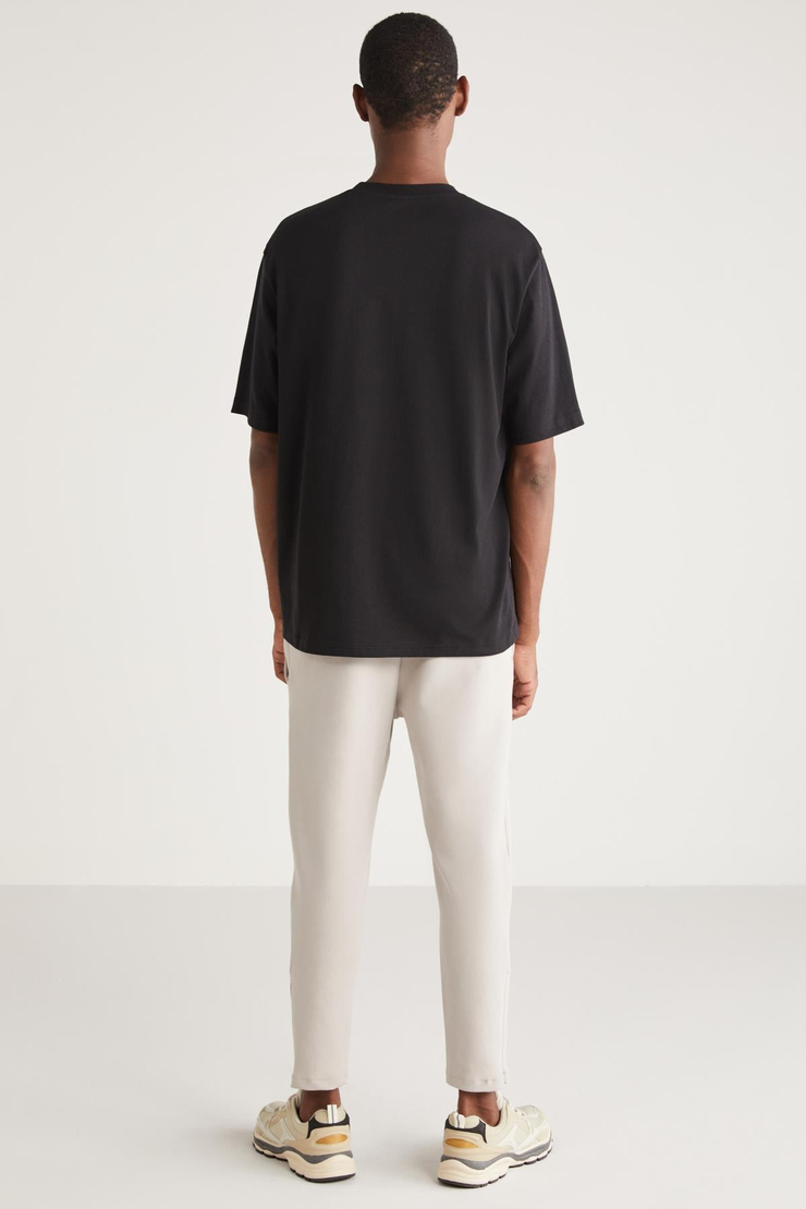 KENWAY Basic Relaxed Siyah Tekli T-Shirt
