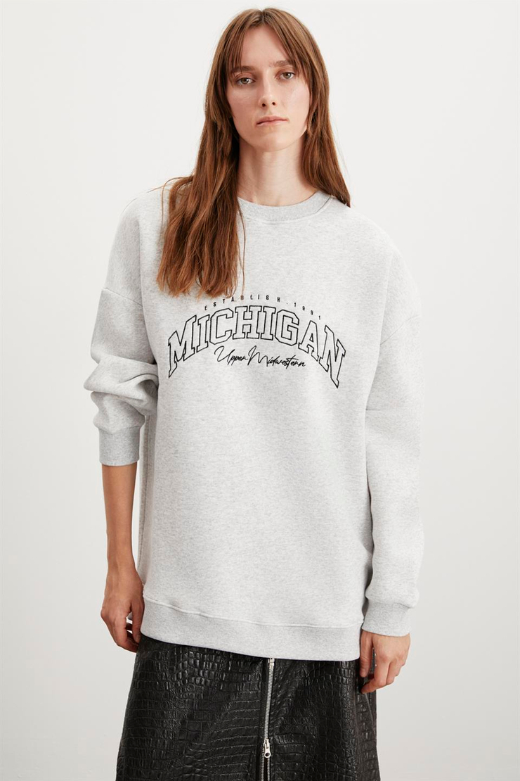 LACEY  Oversize Grimelanj Tekli Sweatshirt