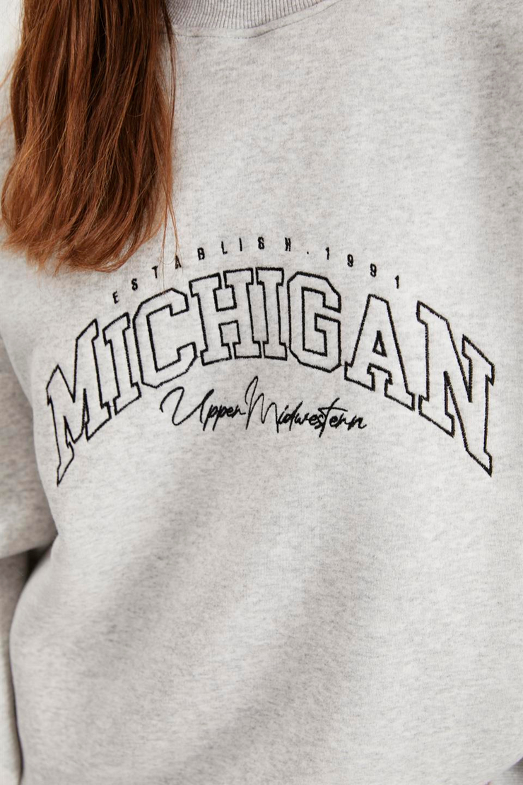 LACEY  Oversize Grimelanj Tekli Sweatshirt