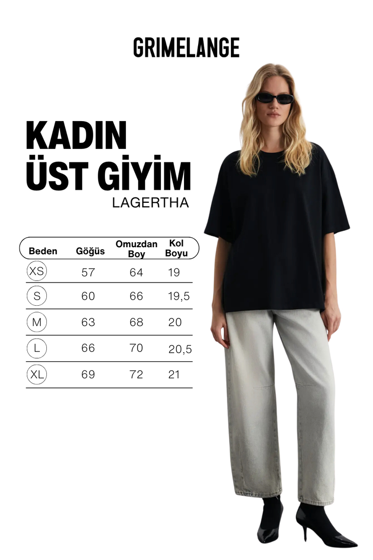 LAGERTHA Kadın Siyah T-Shirt