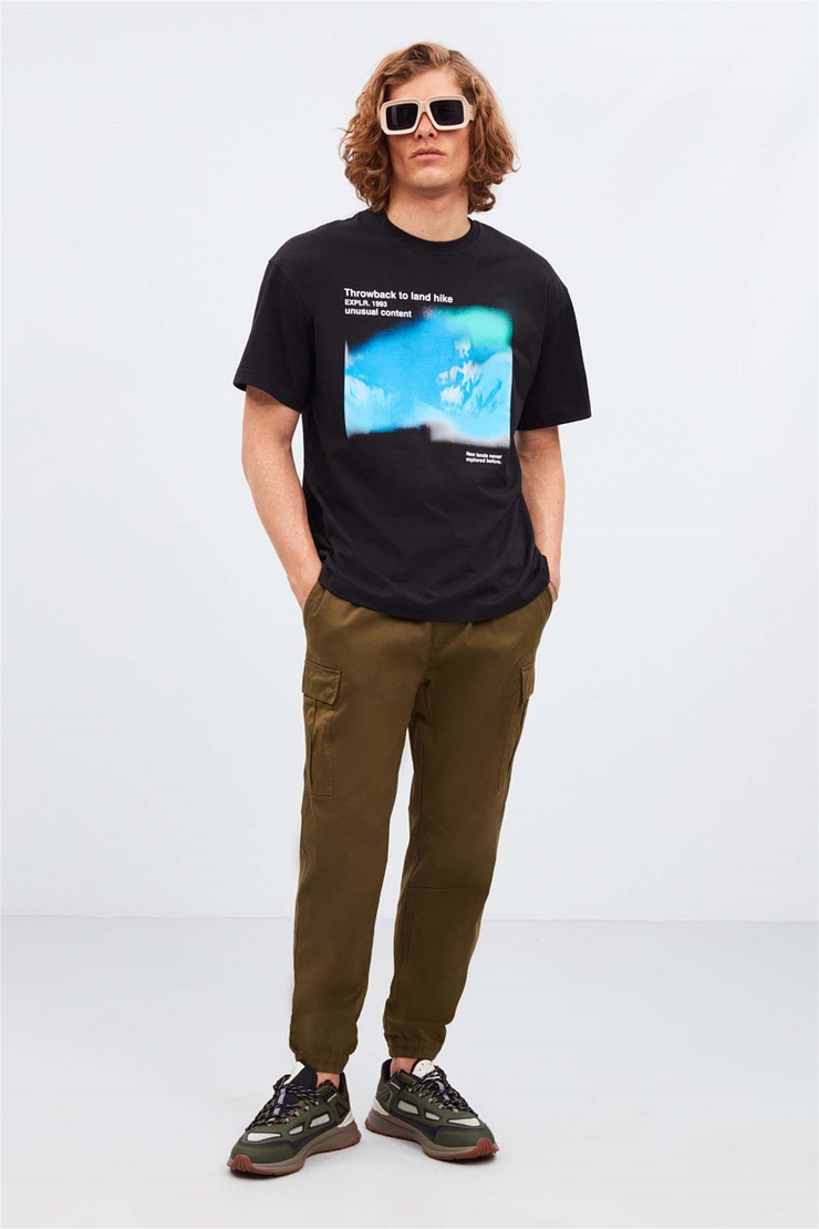 LANDHİKE Örme Oversize 990  T-Shirt