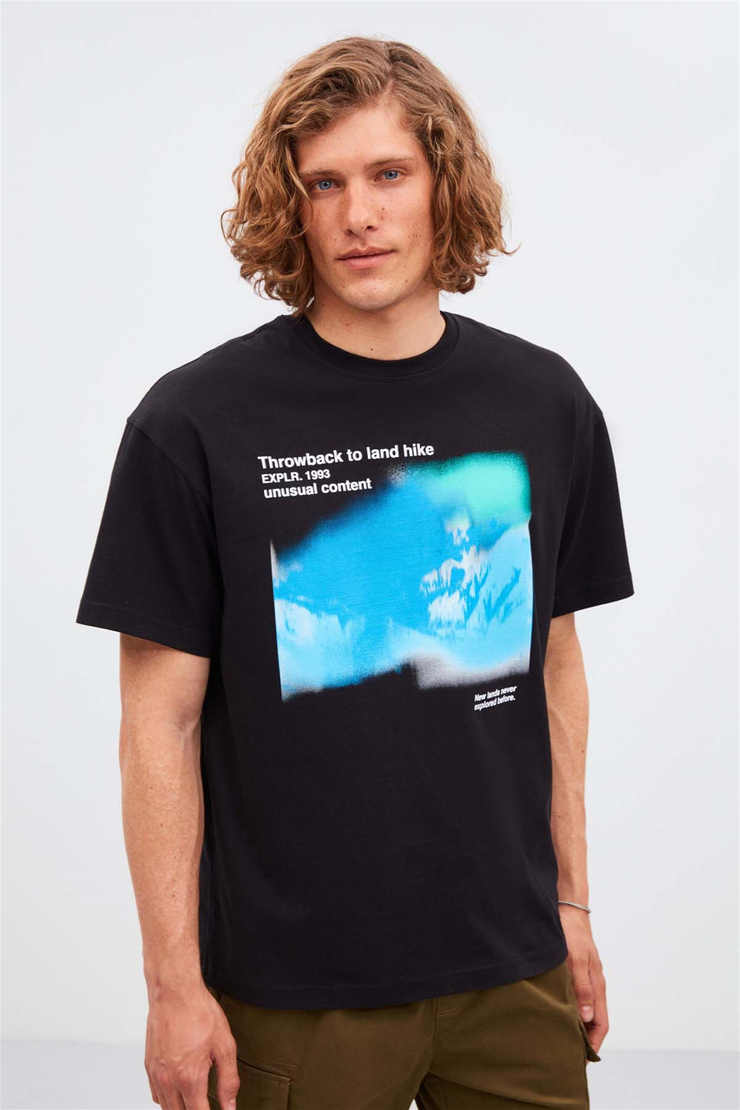 LANDHİKE Örme Oversize 990  T-Shirt