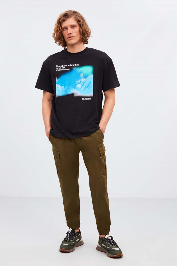 LANDHİKE Örme Oversize 990  T-Shirt