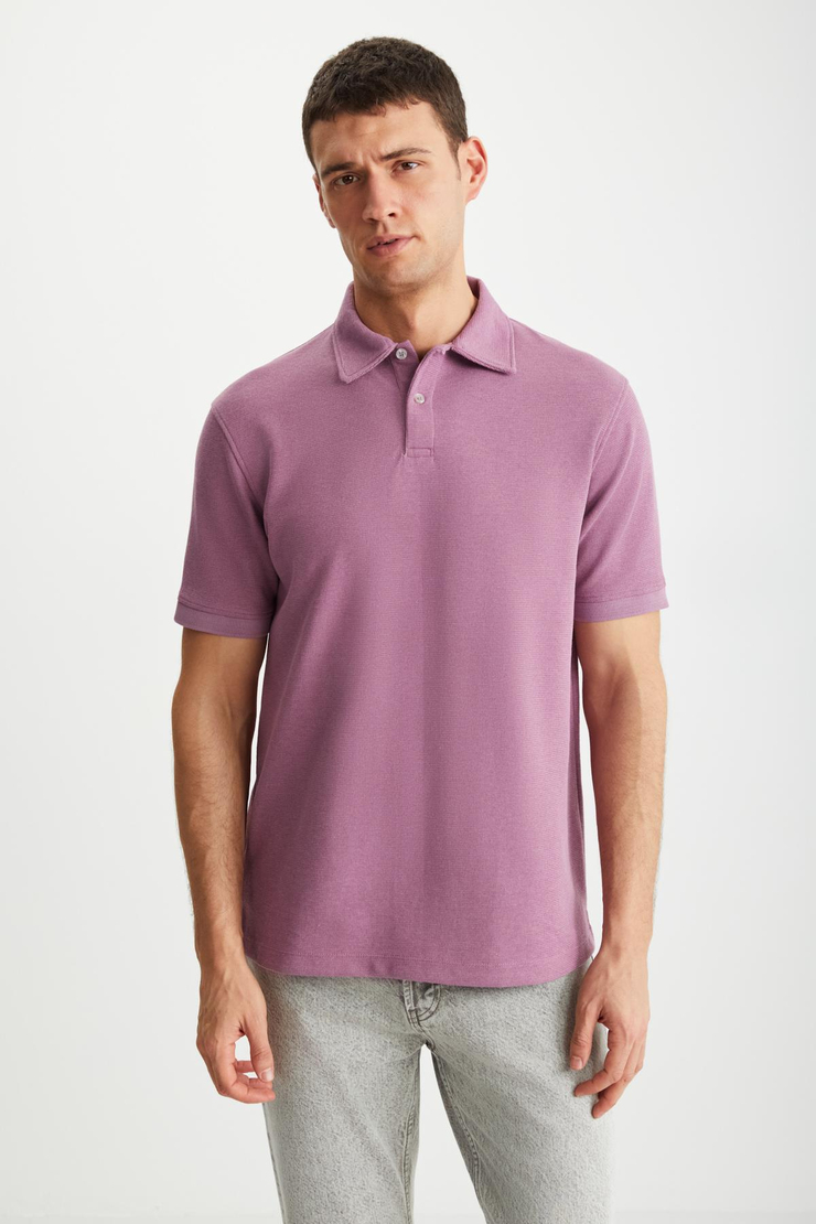 LAPORTE  Regular Mürdüm  Polo Yaka T-shirt