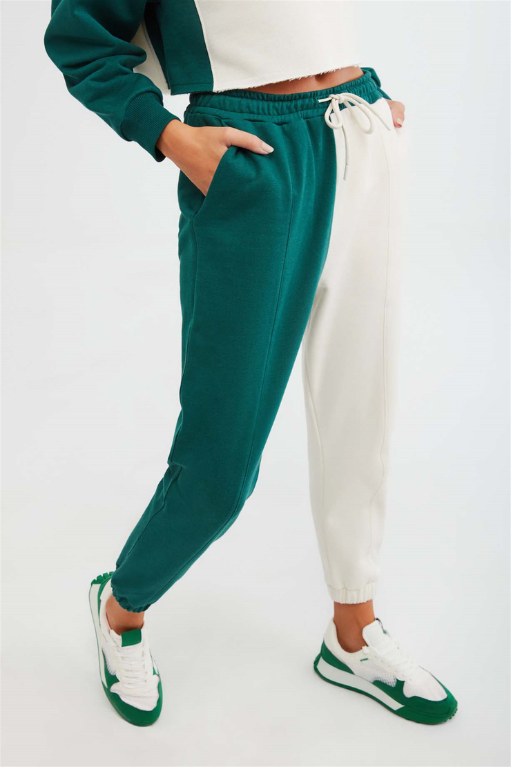 LAZY Örme Comfort Fit Petrol Yeşili  Eşofman Takımı