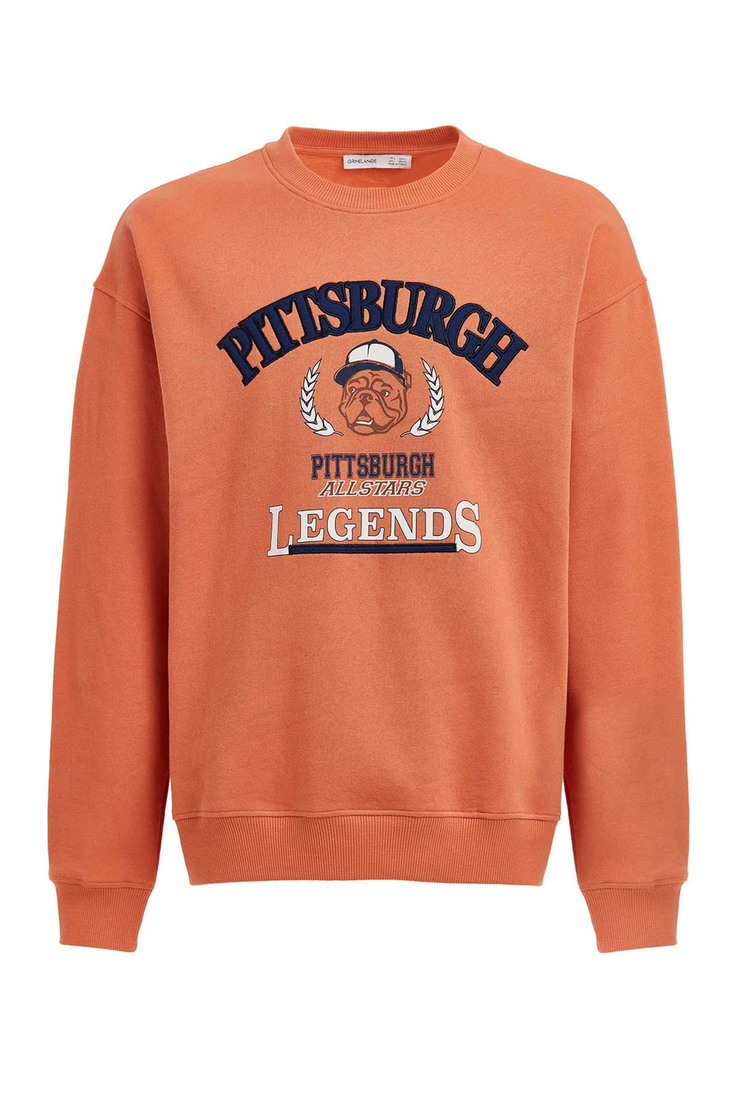 LEGENDS Örme Oversize Turuncu  Sweatshirt