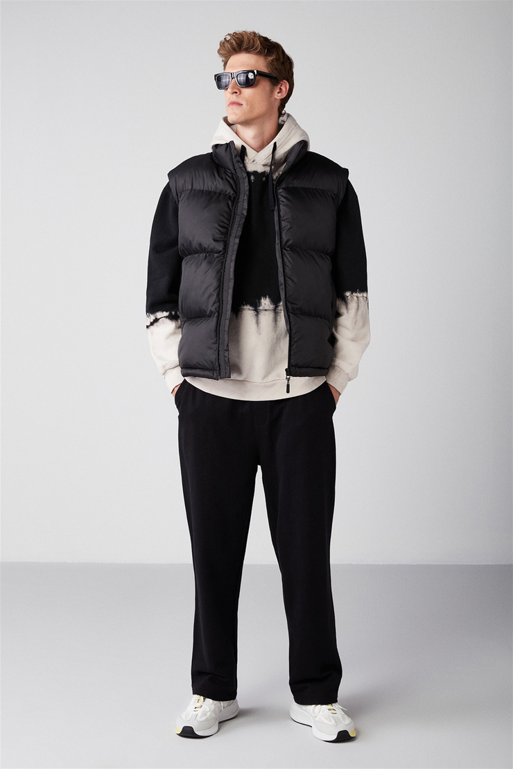 LENNON Dokuma Regular Siyah  Yelek