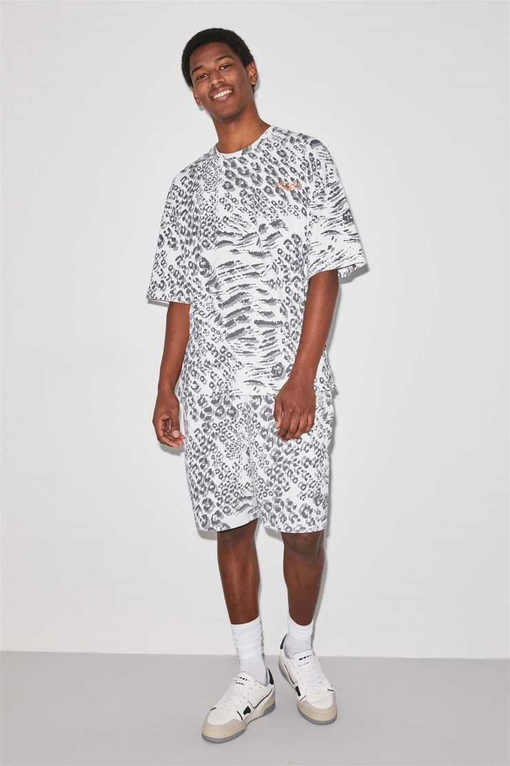 LEOPARD Örme Relaxed Fit 001  Şort