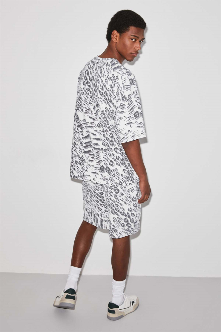 LEOPARD Örme Relaxed Fit 001  Şort