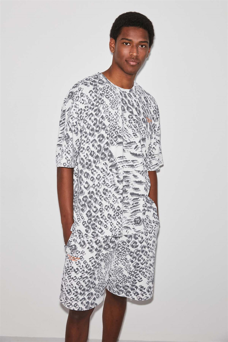 LEOPARD Örme Relaxed Fit 001  Şort