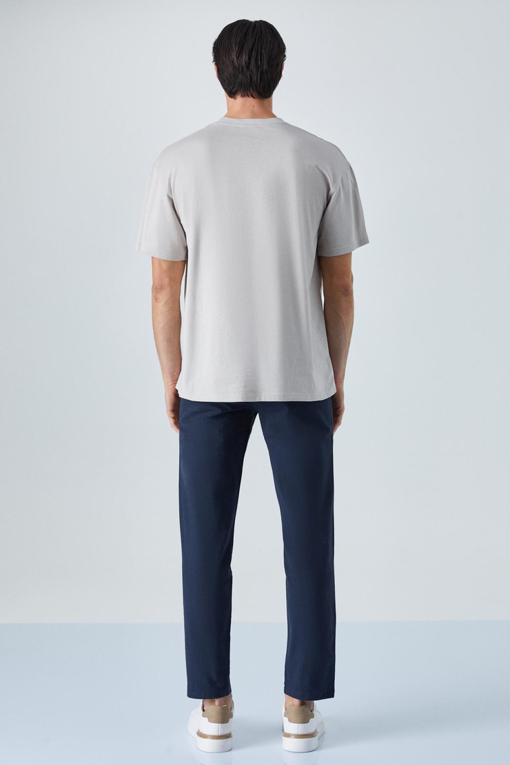LIMITS Erkek Oversize Fit Gri T-Shirt