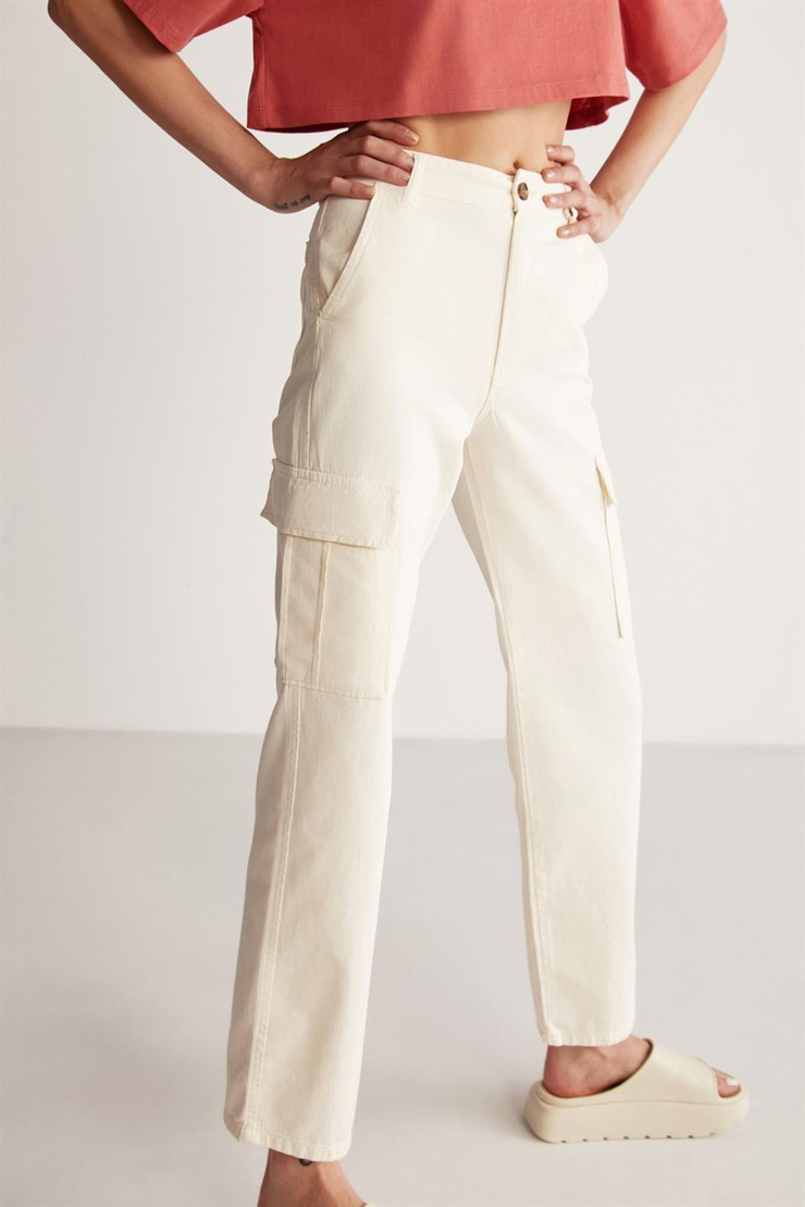 LINDSEY Denim  Ekru  Pantolon