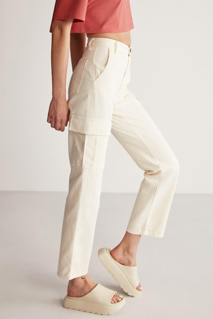 LINDSEY Denim  Ekru  Pantolon