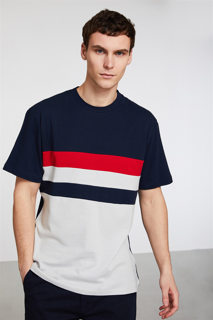 LUIS Erkek Lacivert    T-Shirt