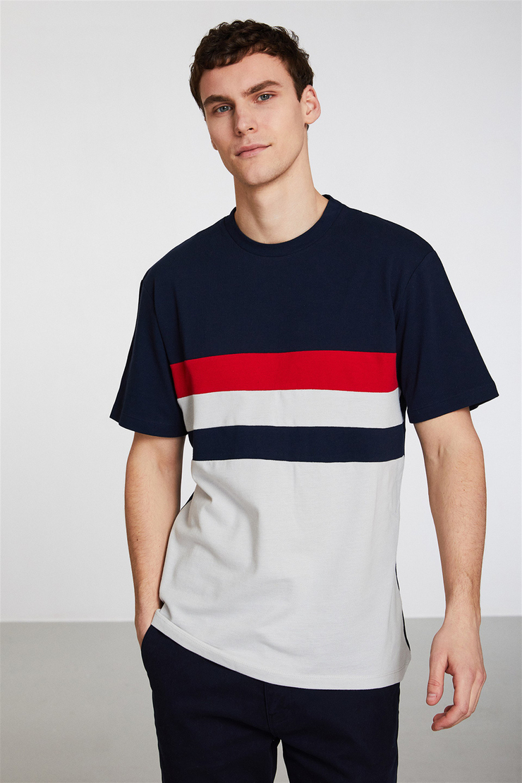 LUIS Erkek Lacivert    T-Shirt