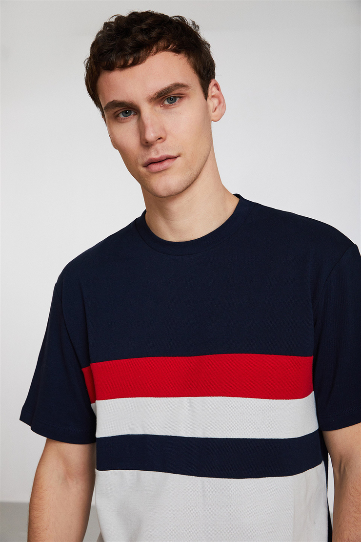 LUIS Erkek Lacivert    T-Shirt
