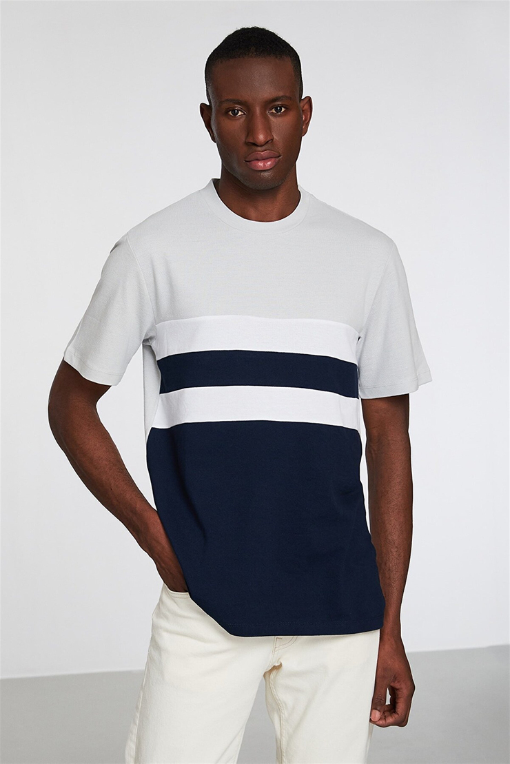 LUIS Erkek Taş Rengi    T-Shirt
