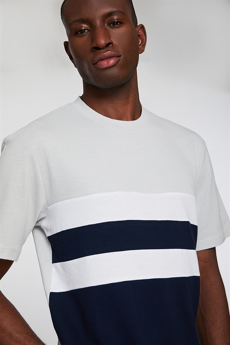 LUIS Erkek Taş Rengi    T-Shirt