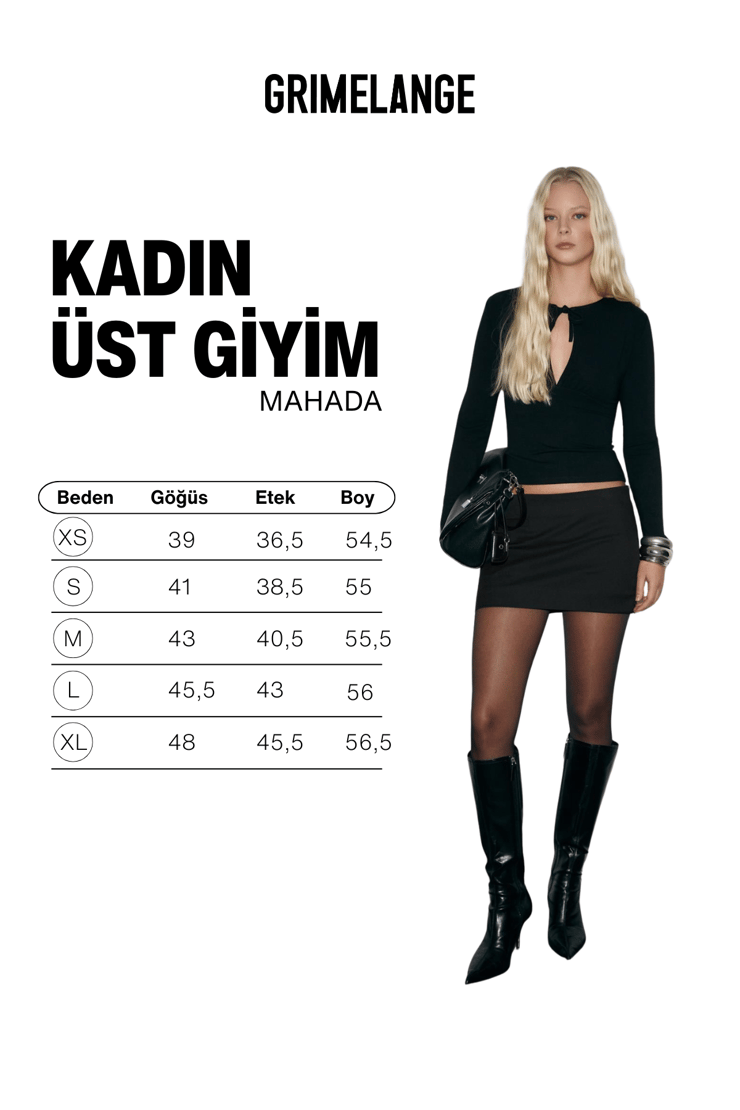 MAHADA Kadın Yumuşak Ve Esnek Kumaşlı Bağlama Ve Göğüs Dekolteli Siyah Bluz